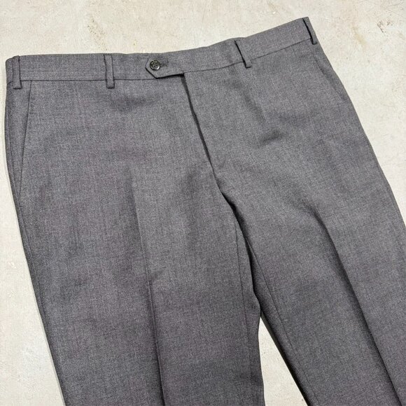 NWOT Pal Zileri Dress Pants Dynamic Wool Trousers Slim Made in Italy Grey 38x28 - Picture 3 of 12